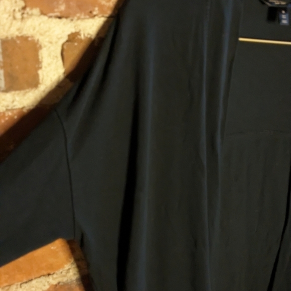 Banana Republic Baby Terry Medium Black‎ Open Front Cardigan w/ Pockets - Picture 2 of 10